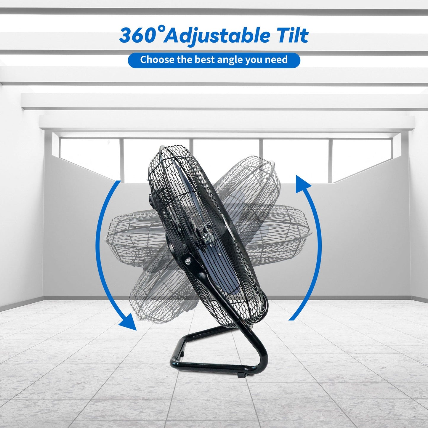20 Inch High Velocity Industrial Heavy Duty Metal Floor Fan