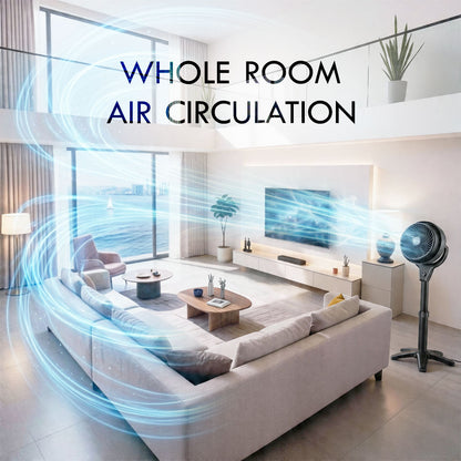 Vornado Energy Smart™ 10in Stand Air Circulator Fan. Vortex Action. Oscillation. 3-Speed (602-AN)