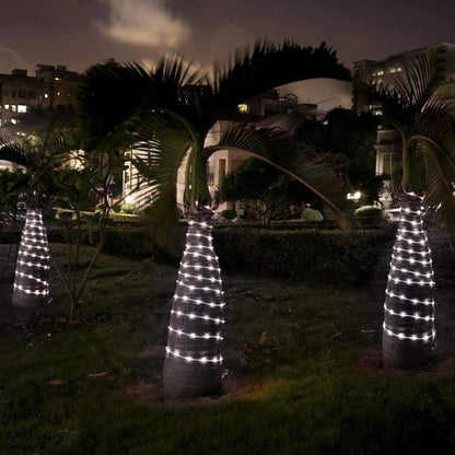 Outdoor Rope Lights – Mains Powered. Connectable. 10m/33ft. 240 LED Cool White. Waterproof. 10mm Thick Rope Lighting for Garden. Patio. Pathways. and Christmas Décor