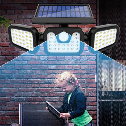 Triple Head Outdoor Waterproof Solar Motion Sensor Light