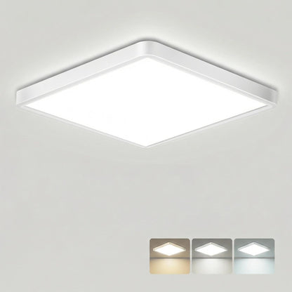 24W Ultra-Thin LED Ceiling Light with Dimmable 2000K Backlight. Warm Night Light & Timer. Modern 12 Inch Round Flush Mount for Bedroom Living Room Kitchen