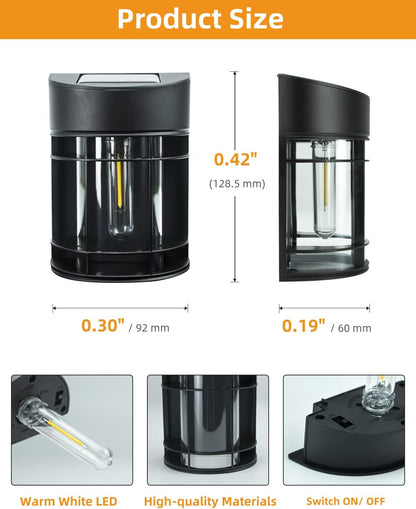 Solar Fence Garden Lights