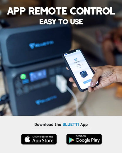 BLUETTI AC200MAX Portable Power Station - 2048Wh LiFePO4 Battery Backup. Expandable to 8192Wh w/ 4 2200W AC Outlets (4800W Peak). 30A RV Output. Solar Generator for Outdoor Camping. Home Use. Emergency | Best Solar