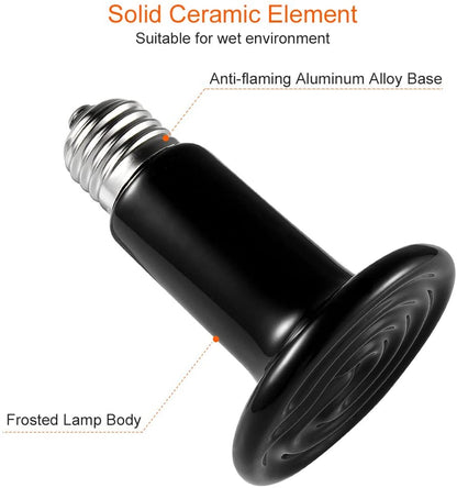 100W E27 Infrared Terrarium Reptile Heat Lamp for tuertles. turtles