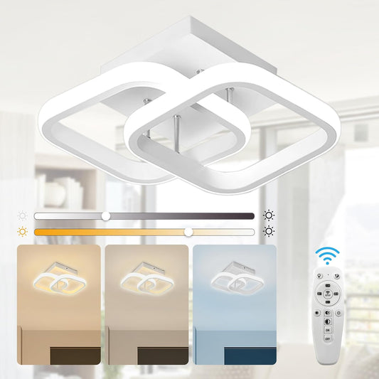 22W LED Ceiling Light Modern Square Dimmable Ceiling Lamp Fixture
