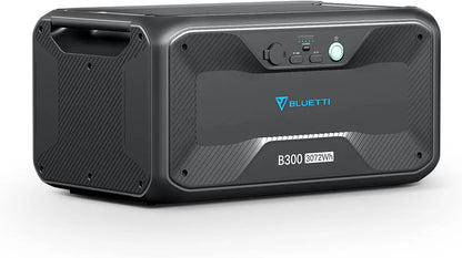 BLUETTI B300 3072Wh Expansion Battery for AC300/AC200MAX/AC200P/EB240/EB150. Expand AC300 w/ 4 Extra Battery.100W USB-C & DC12V Emergency Power Backup for Home Van Outdoor Camp | Best Solar