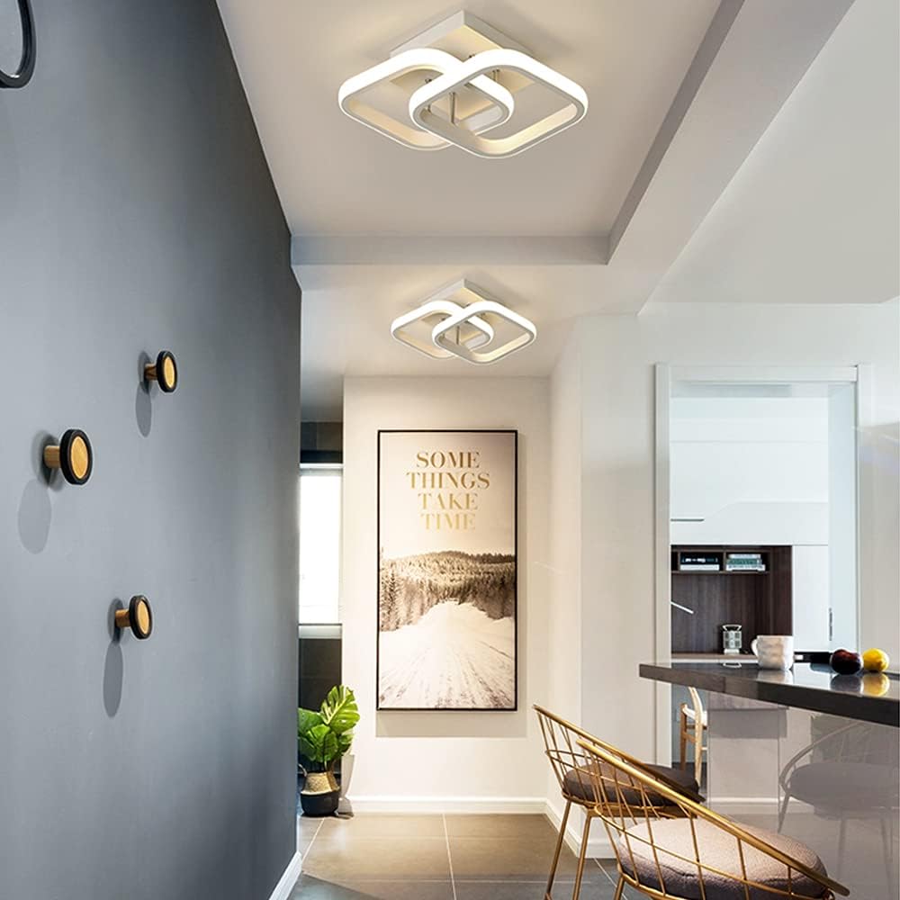 22W LED Ceiling Light Modern Square Dimmable Ceiling Lamp Fixture