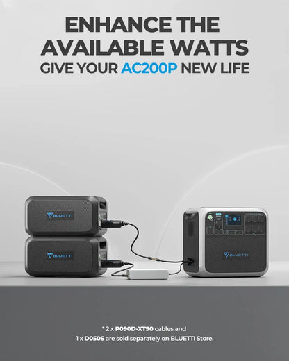 BLUETTI B230 Expansion Battery - 2048Wh LiFePO4 Battery Pack for Power Station AC200MAX/AC200P/EP500Pro/EB150/EB240. DC Power Source w/ 100W USB-C. Extra Battery for Home Use. Emergency. Road Trip | Best Solar