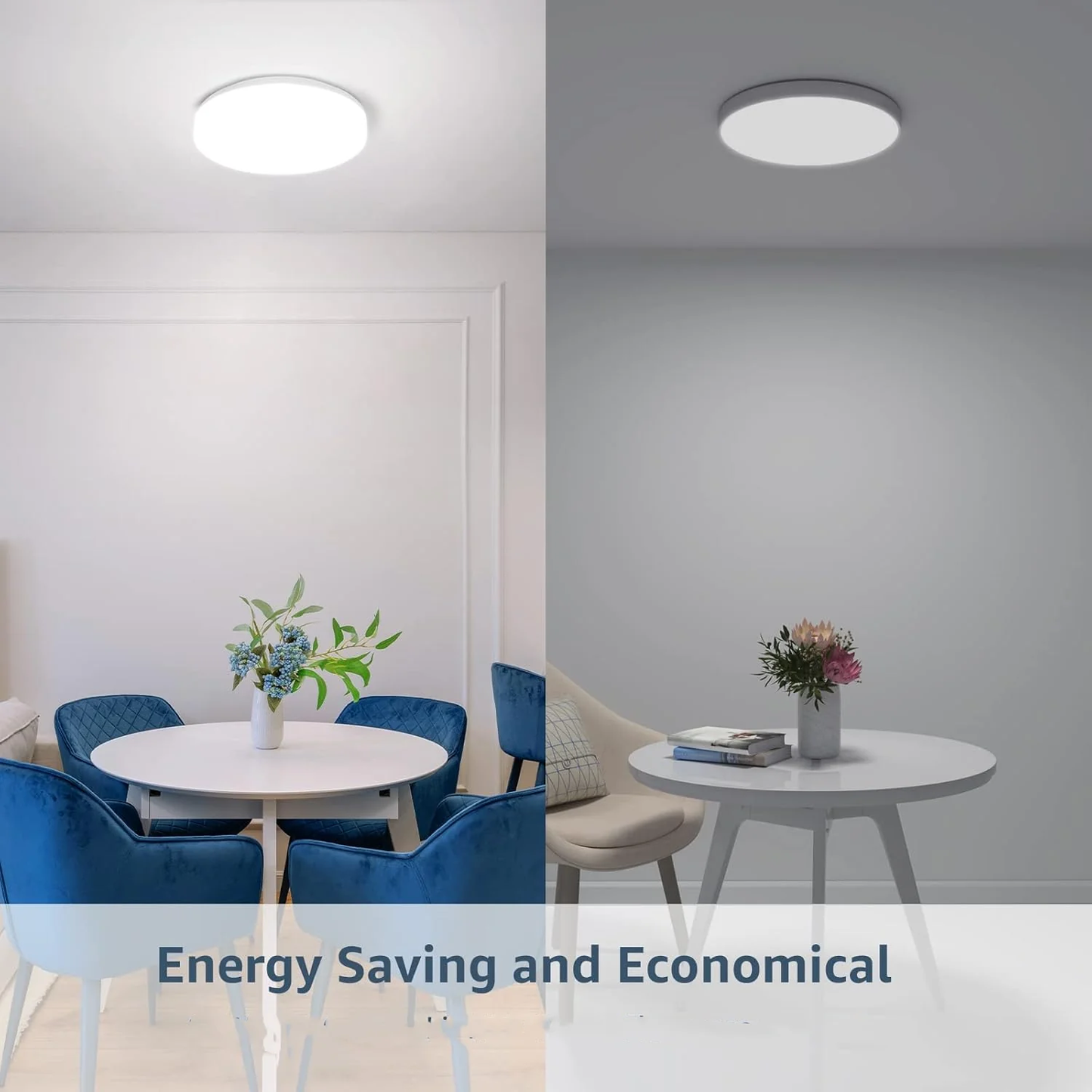 36W Modern Flush Ceiling lights. 4200LM 4000K Natural White. 240W Equivalent. Waterproof IP44 Modern Flush Ceiling Lights for Living Room.Bedroom. Kitchen. Bathroom. Porch