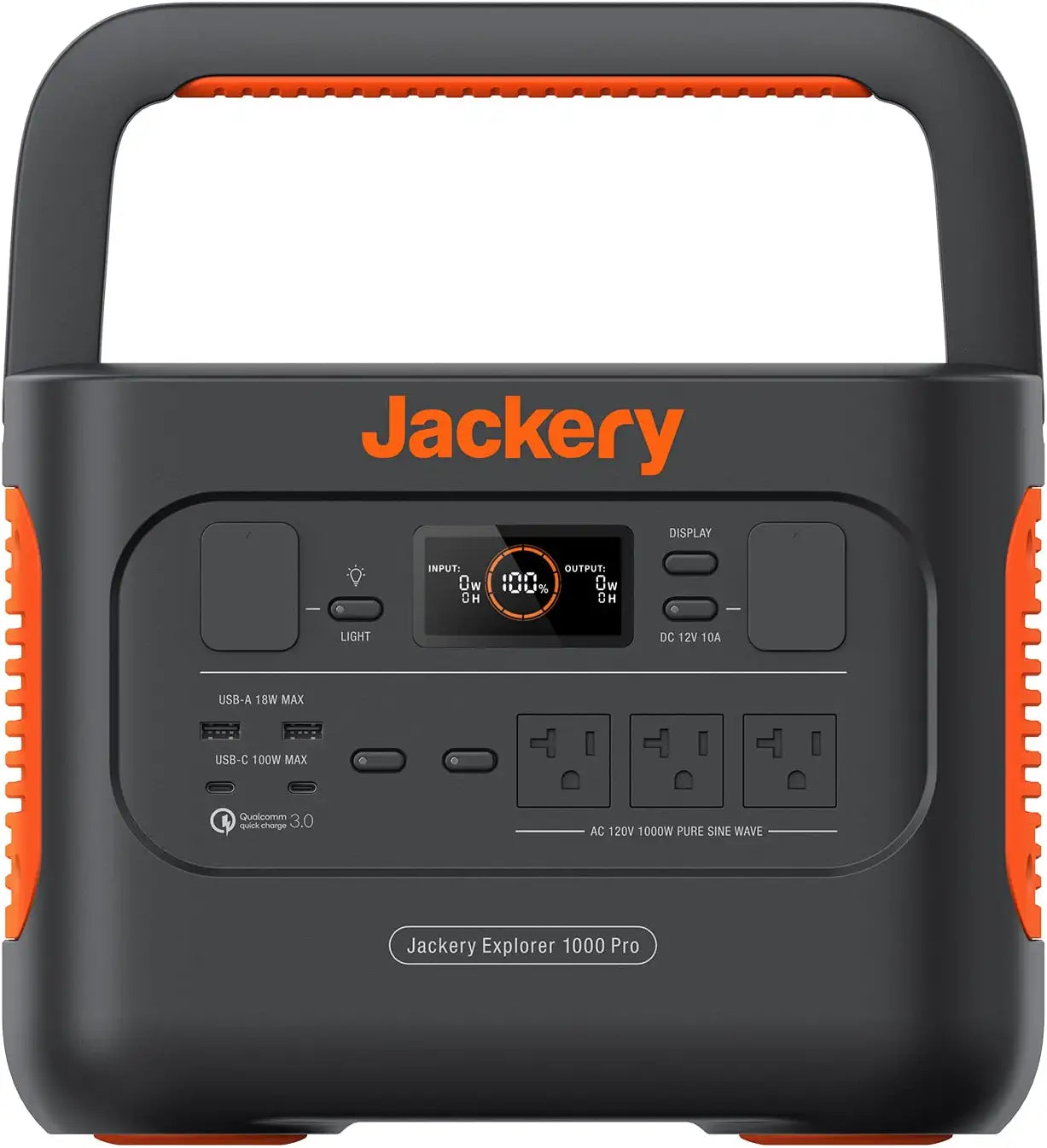 Jackery Explorer 1000 Pro Portable Power Station - Solar Generator with 1002Wh. 2x100W PD Ports & 800W Input. 1.8H to Full Charge. Compatible with SolarSagas. for Outdoor RV. Camping. Emergencies | Best Solar
