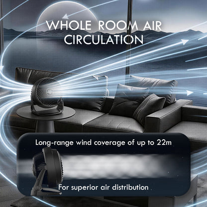 Vornado Whole Room Air Circulator – Powerful Vortex Action. 75-ft wind. Adjustable Tilt. Desk/Floor Fan. 3-Speed. black. 62-AN