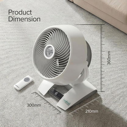 [CLIMATE VOUCHER $400] Vornado Energy Smart™ Air Circulator – Remote Control. Vortex Action. DC motor. Oscillation. Timer. 99-Speed. white. 6303DC
