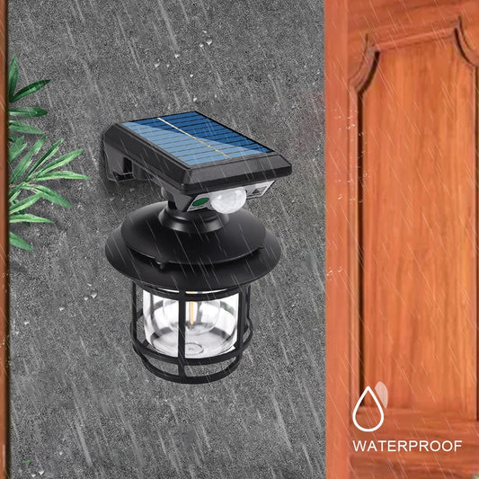 Solar Wall Light Outdoor. IP65 Waterproof  Wall Light PIR Motion Sensor