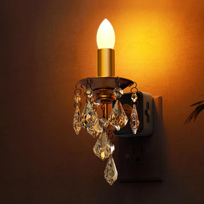 Plug-in Night Light Flameless Candle Style