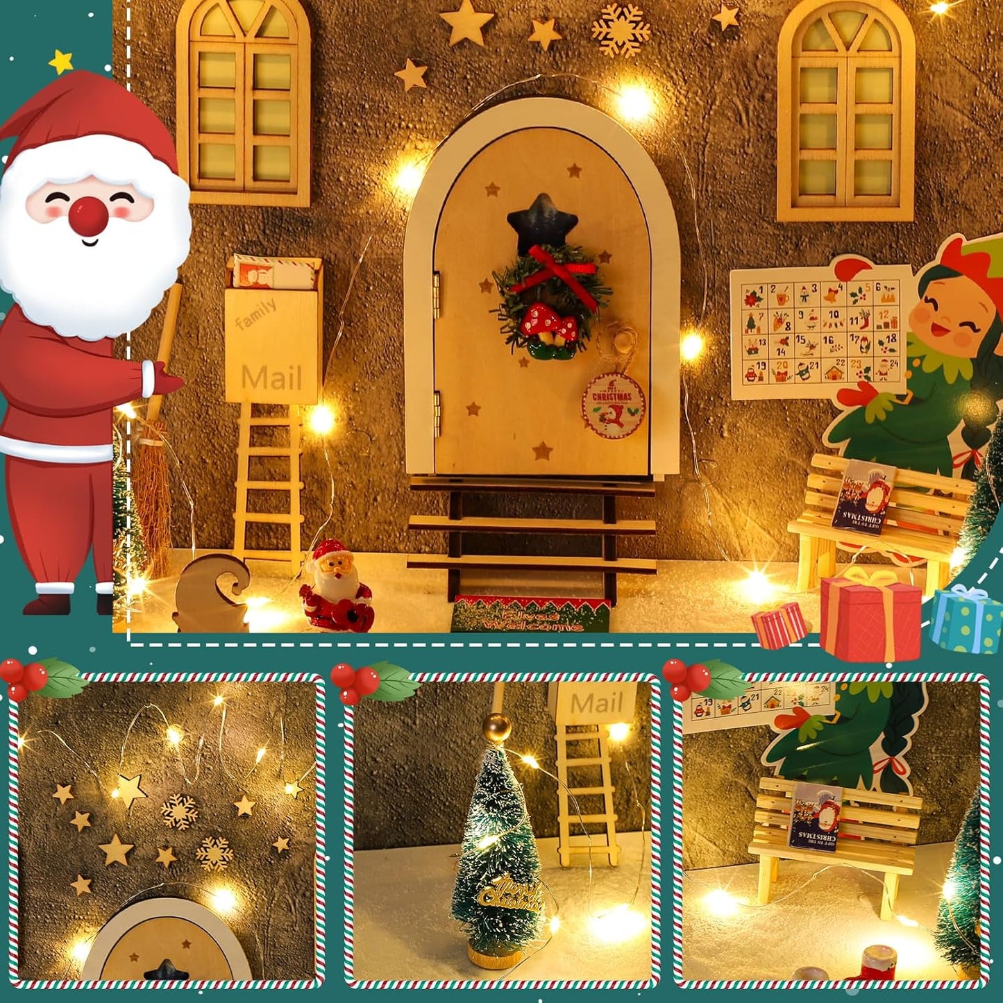 Fairy Lights with Garden Decoration Accessories