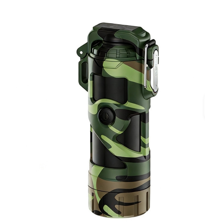 Waterproof Electric Lighter With LED Flashlight