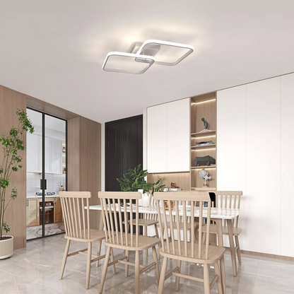 50W Dimmable LED Ceiling Light with Remote Control – Modern Pendant Lamp for Living Room – 60cm. Adjustable Brightness & Color Temperature