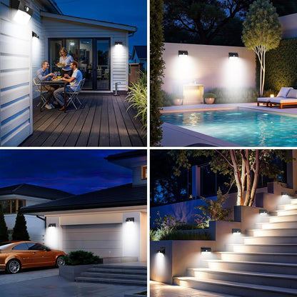 168LED Solar Security Lights – 2 Pack Outdoor Waterproof