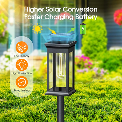 4 Pack Solar Pathway Garden Lights