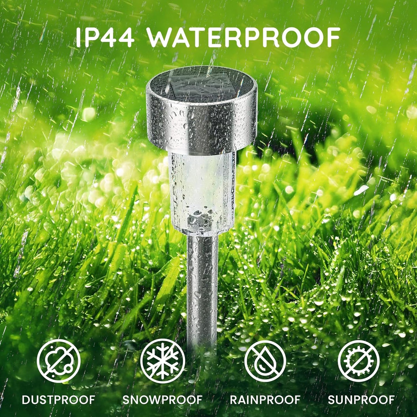 Colour-Changing Solar Garden Lights – 10 Pack LED Stakes