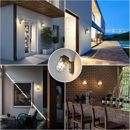 Outdoor PIR Motion Sensor Wall Lantern Light. IP44 Waterproof