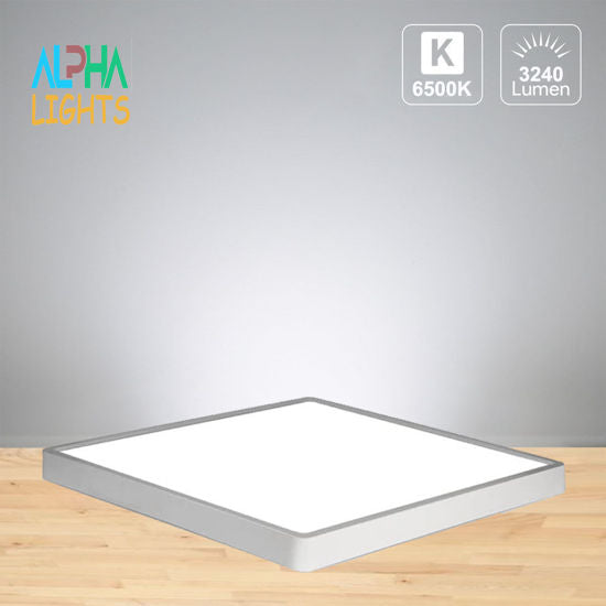 18W LED Ceiling Light 12 inch Square. 6500K Cold Light Super Bright Ceiling Lights