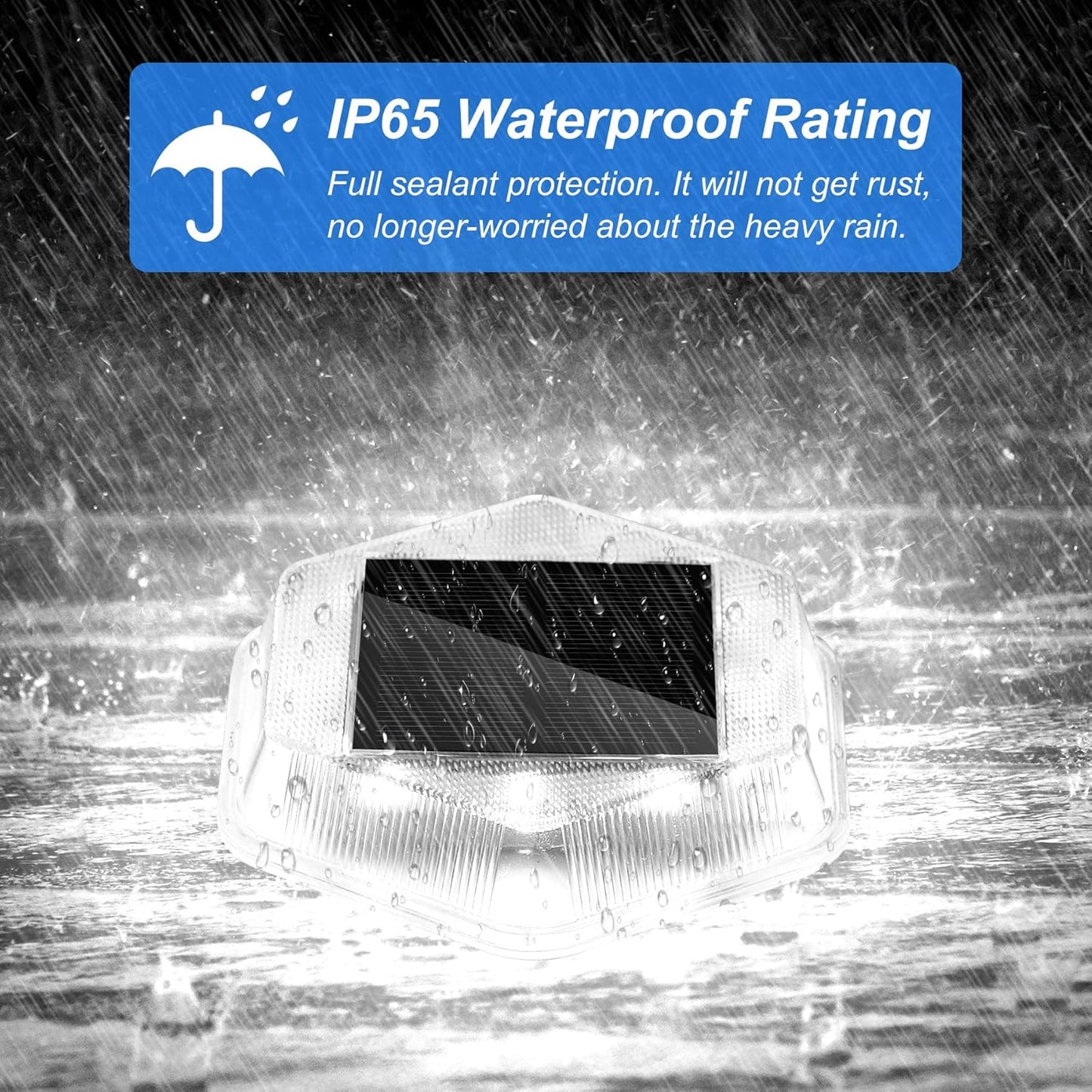Solar Deck Lights 4 Pack – Outdoor Waterproof Ground Pathway