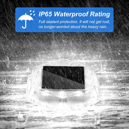 Solar Deck Lights 4 Pack – Outdoor Waterproof Ground Pathway