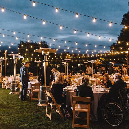 100FT Outdoor LED String Lights. Waterproof. 52 Bulbs