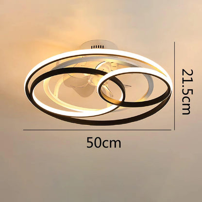 Ceiling Fan with LED Light & Remote Control