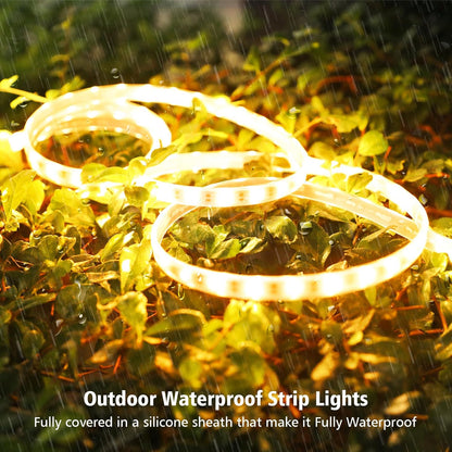 Solar LED Strip Lights – 10M 640 LEDs. Remote Control. Waterproof Outdoor Lighting