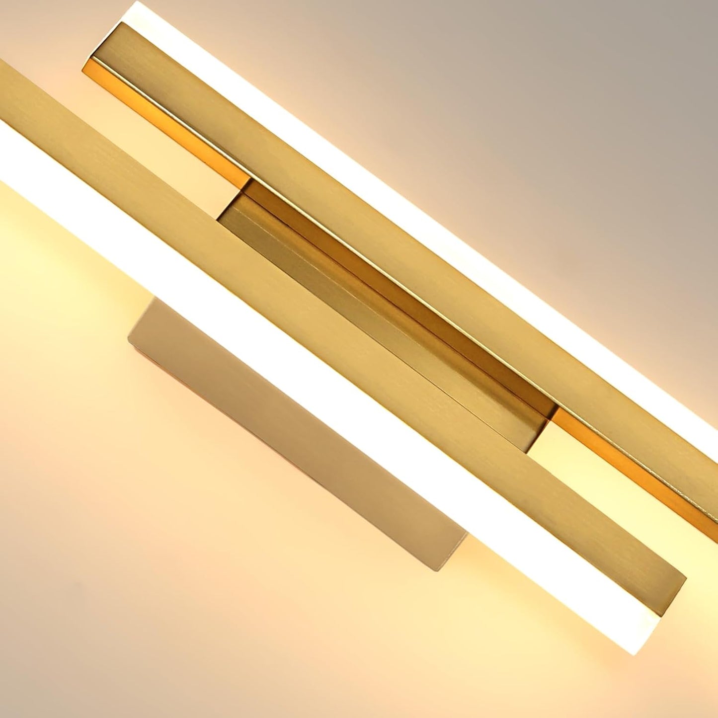 Gold LED Wall Light. 40CM Modern Warm White Sconce