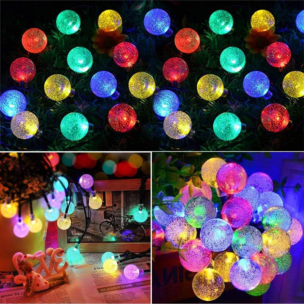 50 LED Solar Fairy Lights. Multi-Coloured. Waterproof. 23ft