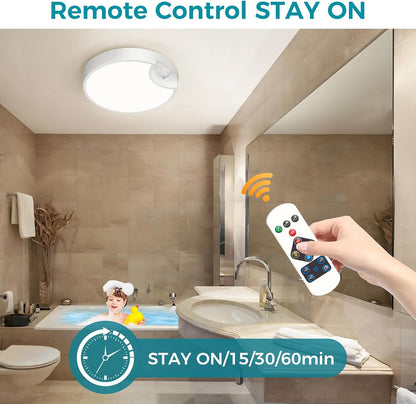 Rechargeable 7.5 Motion Sensor Ceiling Light. Remote