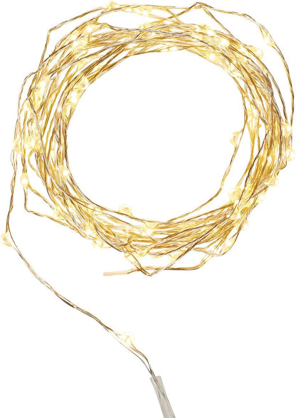 5M 100 LED Warm White Plug-In Fairy Lights