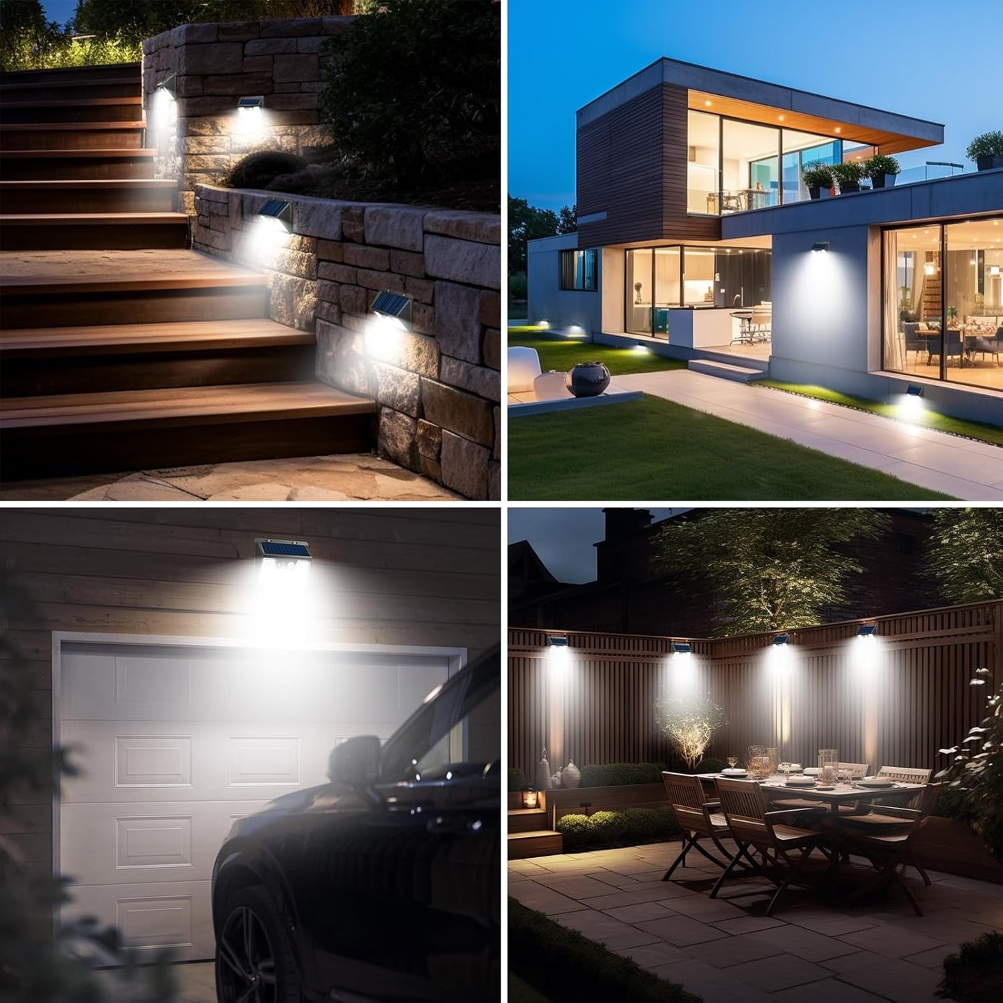 Outdoor Solar Security Lights with Motion Detection – Waterproof. 3 Adjustable Modes for Garden & Fence