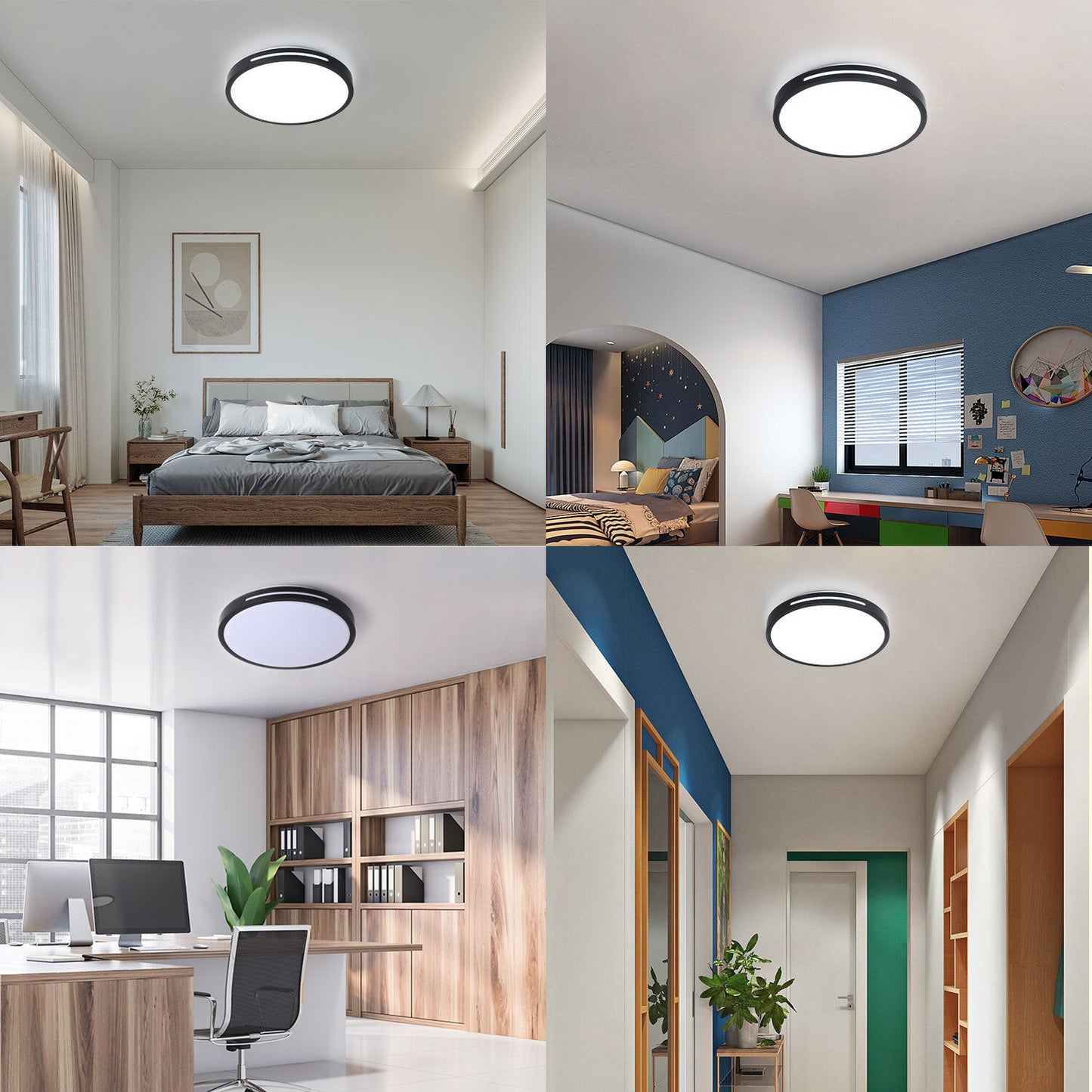 Modern Round LED Ceiling Light – 12W/18W. Cool White