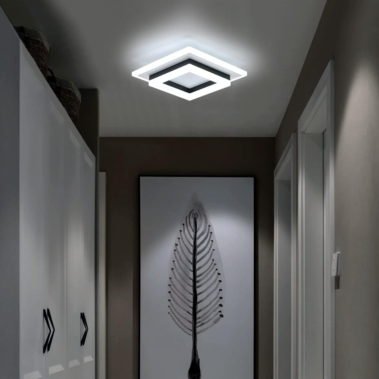 Modern LED Ceiling Light 24W. 6500K Cold White Lamp