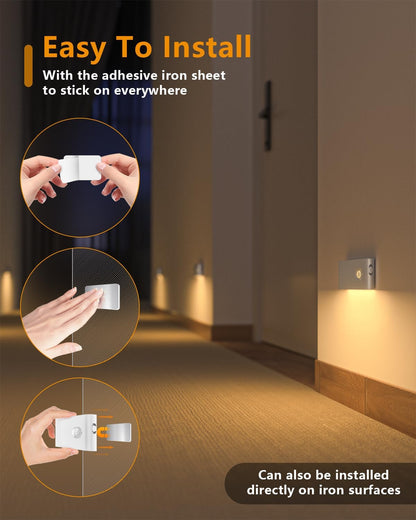 Rechargeable Motion Sensor Stair Lights. 3 Pack