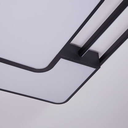 Modern Dimmable LED Ceiling Light with Remote. 90×60CM. 3000–6500K