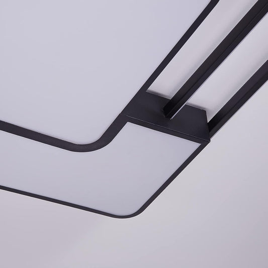 Modern Dimmable LED Ceiling Light with Remote. 90×60CM. 3000–6500K