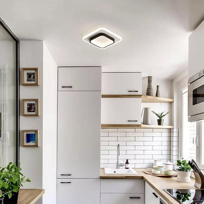 Modern LED Ceiling Light – Square Panel Downlight for Bathroom. Kitchen. Bedroom | Energy Efficient A+++ | 3000K-6500K