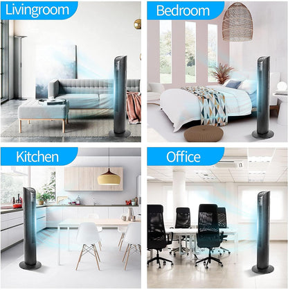 36 Large Outlet Oscillating Tower Fan with Remote Control