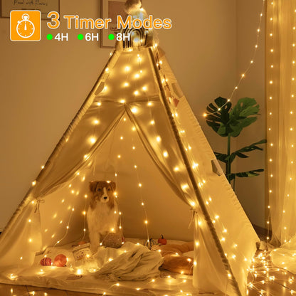 Rechargeable Camping String Lights – 100LED. 10M. 8 Modes