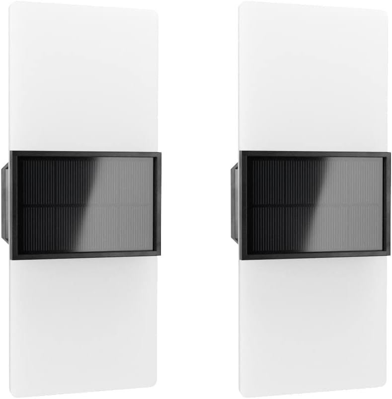 SolarCentre Gemini XL Outdoor Wall Lights. Set of 2. 27cm