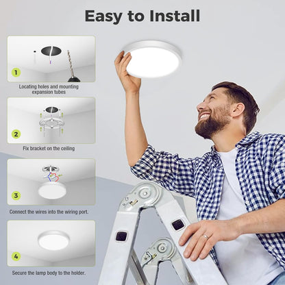 LED Ceiling Light. IP54. 3 Colour Temps. Flush Mount