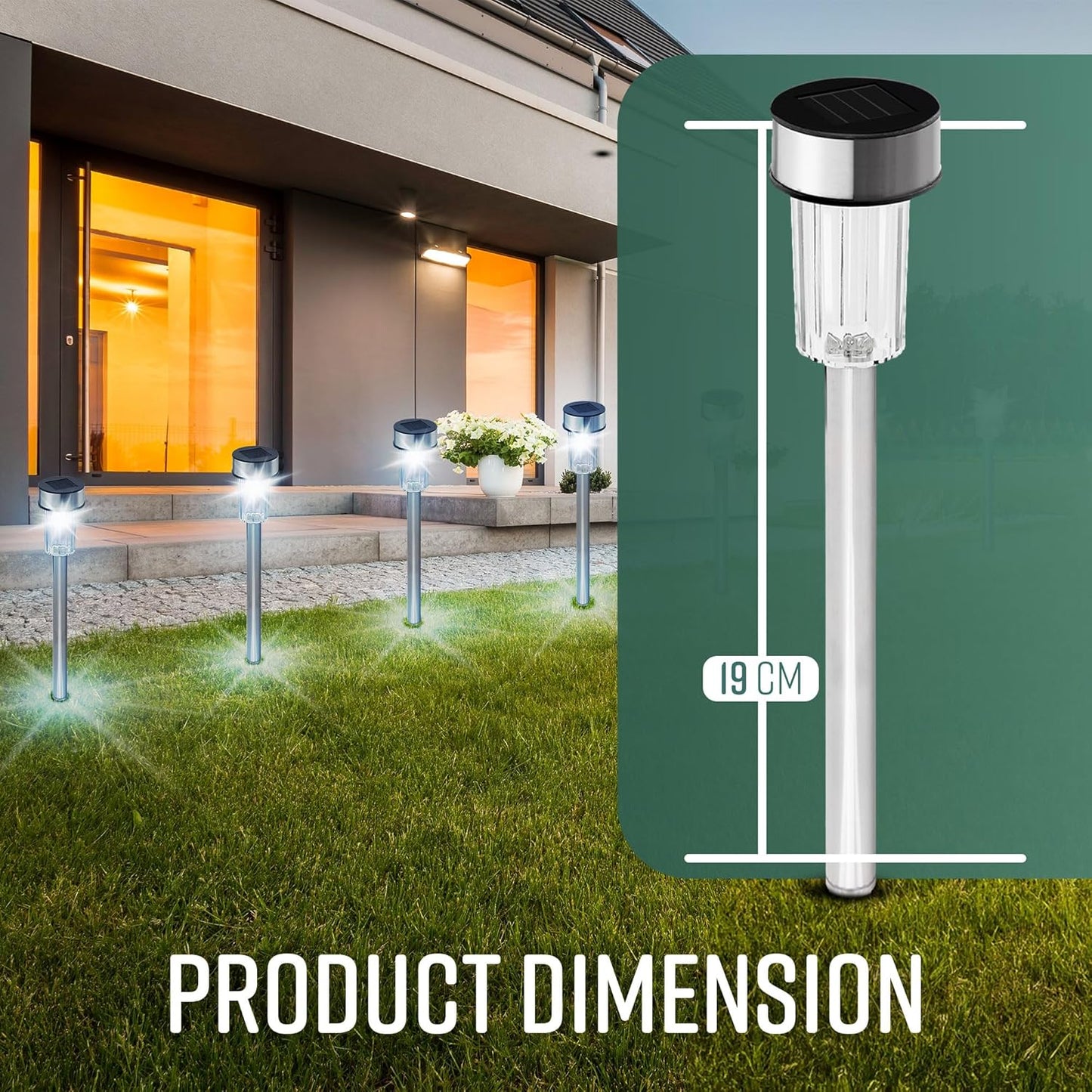 10 Pack Garden Pathway Lights