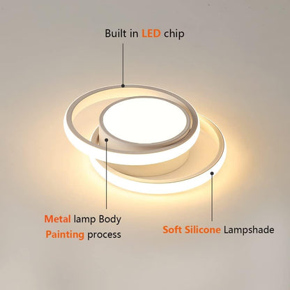 Modern LED Ceiling Lights 32W 2350lm. Warm White 3000K. Round Ceiling Lighting for Bedroom Hallway Balcony Corridor
