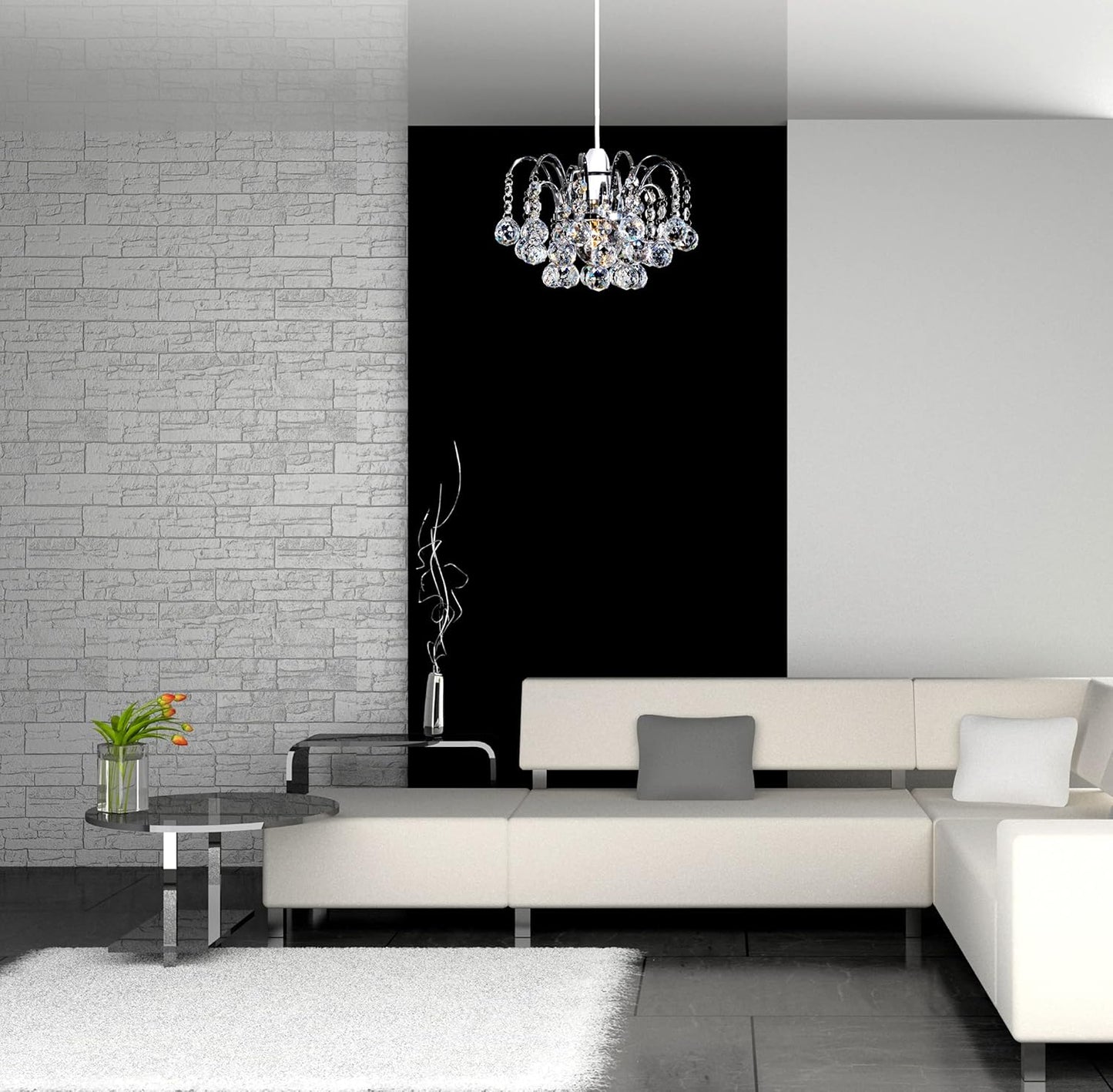 Crystal Faceted Oriel Light Shade. Crystal Chandelier. Ceiling Light Shade. Lamp Shade. Chandeliers Ceiling Light