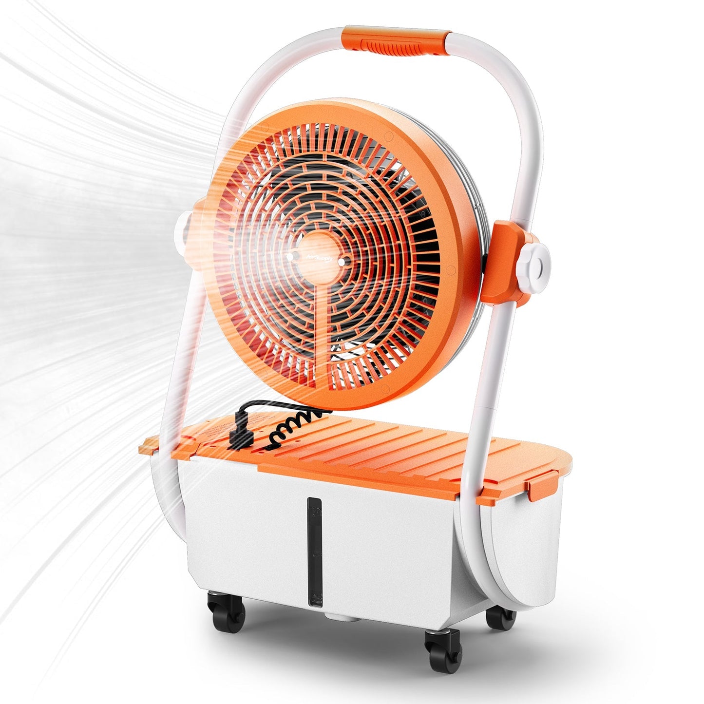 (Open Box) AirSupply MS12 Portable Mist Fan. 19.200mAh Battery & 2.9-Gallon Tank